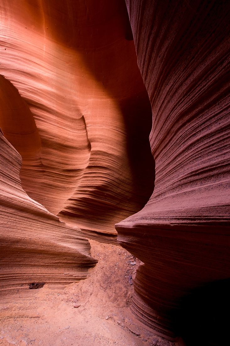 The beautiful lines and textures of Rattlesnake Canyon.